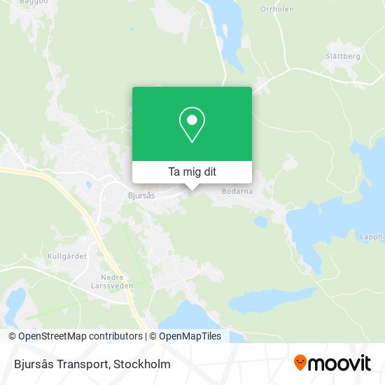 Bjursås Transport karta