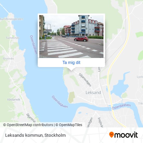 Leksands kommun karta