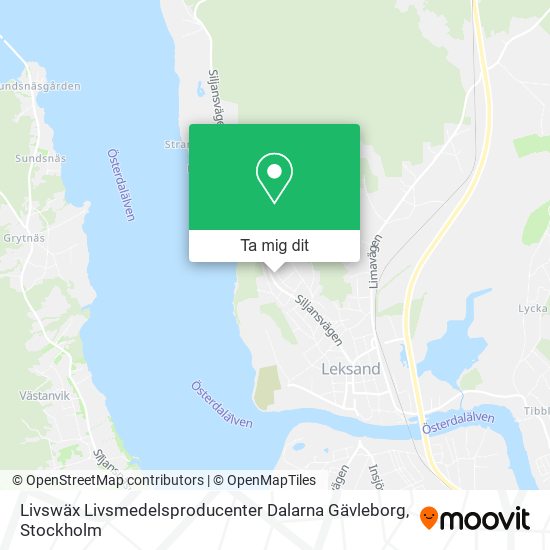 Livswäx Livsmedelsproducenter Dalarna Gävleborg karta