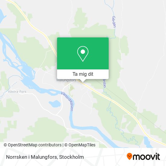 Norrsken i Malungfors karta