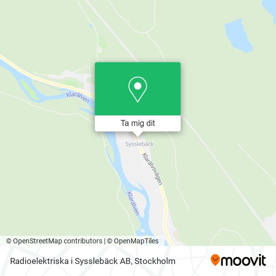Radioelektriska i Sysslebäck AB karta
