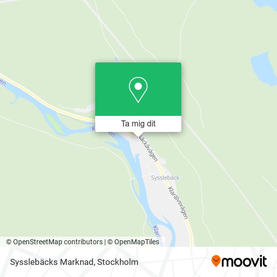 Sysslebäcks Marknad karta