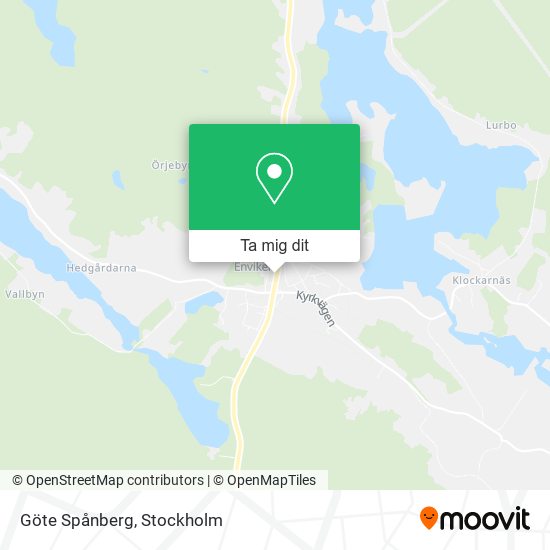 Göte Spånberg karta