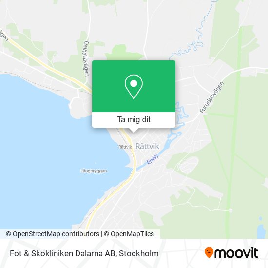 Fot & Skokliniken Dalarna AB karta