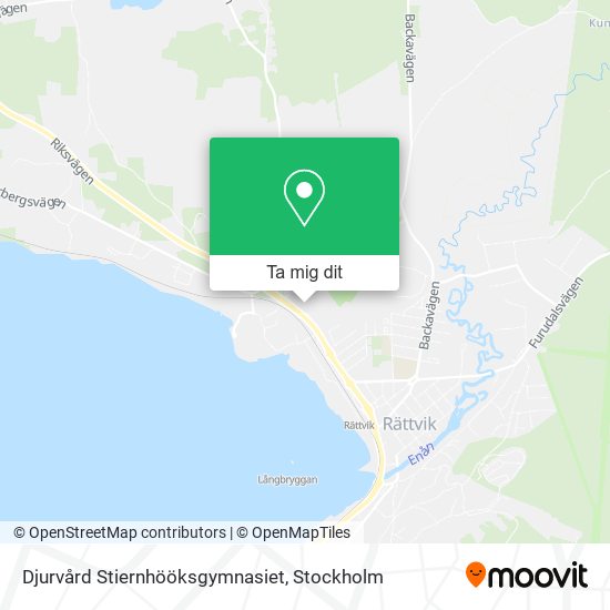 Djurvård Stiernhööksgymnasiet karta
