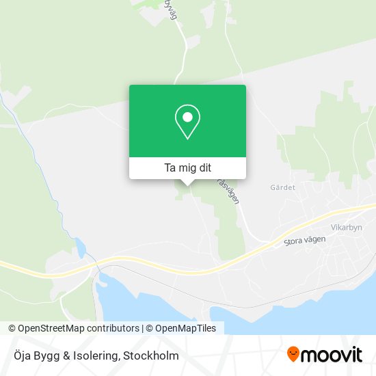 Öja Bygg & Isolering karta