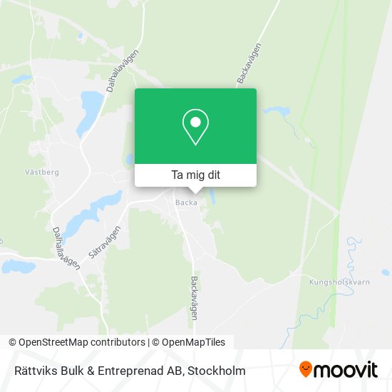 Rättviks Bulk & Entreprenad AB karta