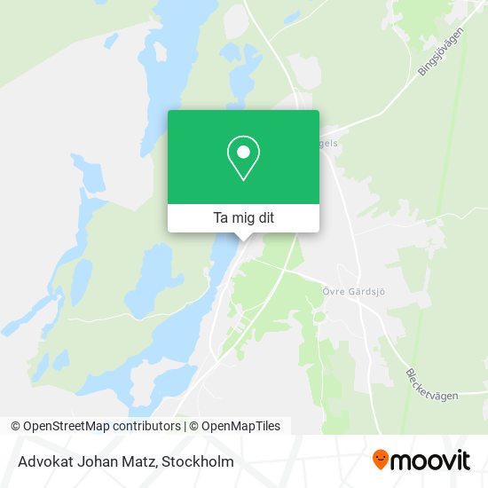 Advokat Johan Matz karta