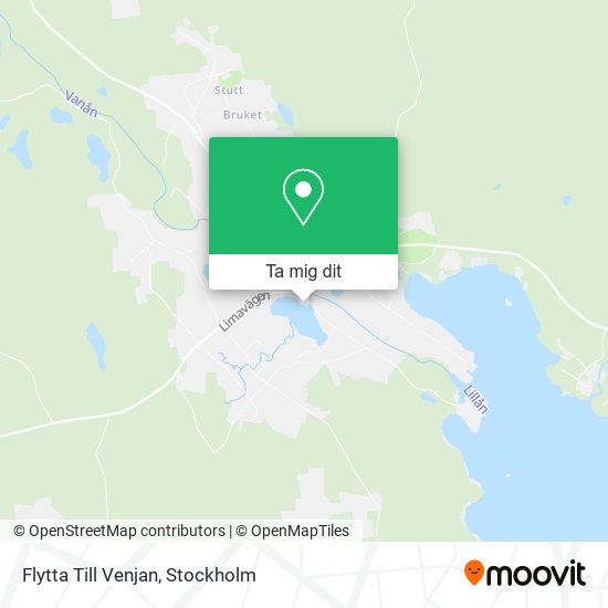 Flytta Till Venjan karta