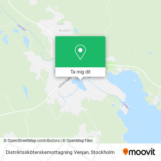 Distriktssköterskemottagning Venjan karta