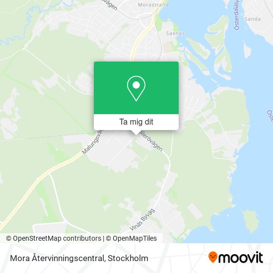 Mora Återvinningscentral karta