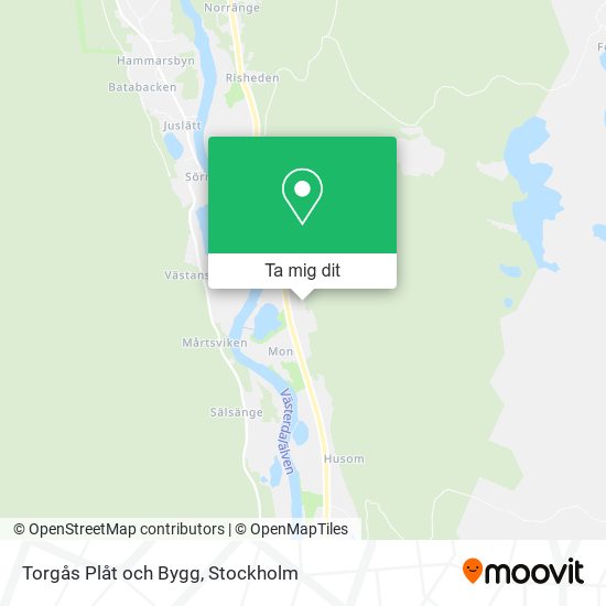 Torgås Plåt och Bygg karta