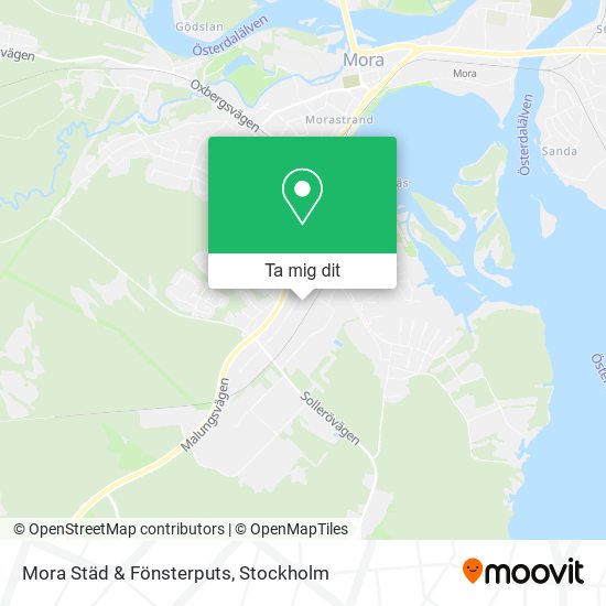 Mora Städ & Fönsterputs karta