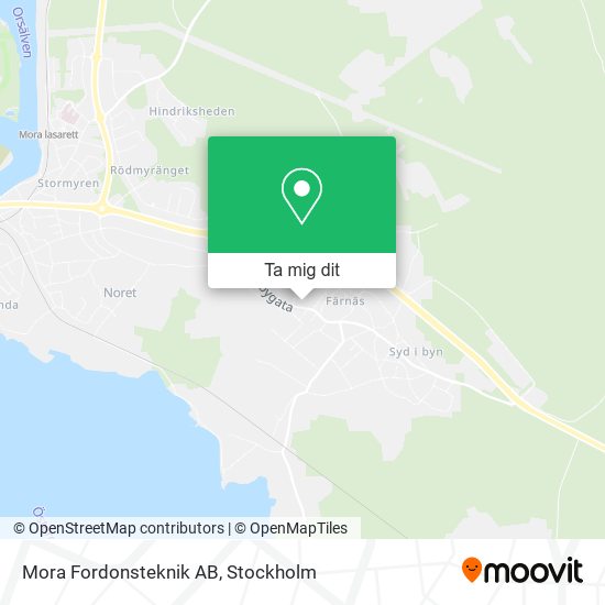 Mora Fordonsteknik AB karta