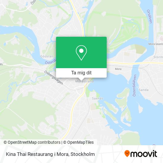 Kina Thai Restaurang i Mora karta