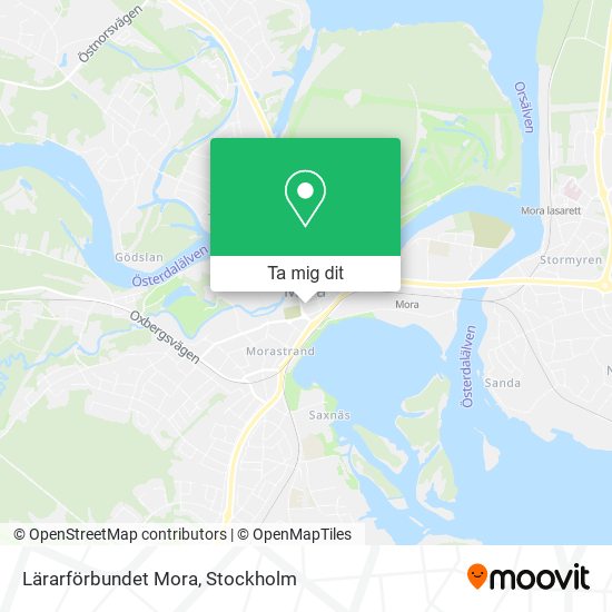 Lärarförbundet Mora karta
