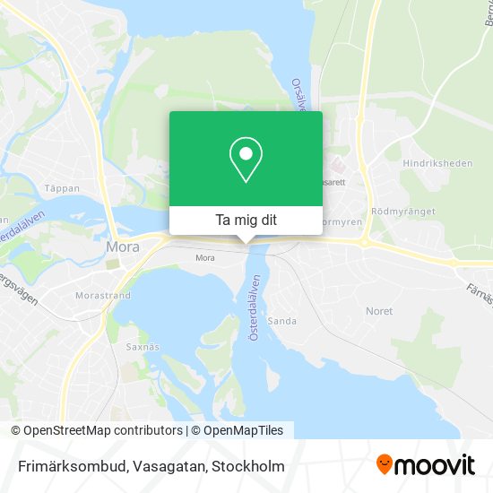 Frimärksombud, Vasagatan karta
