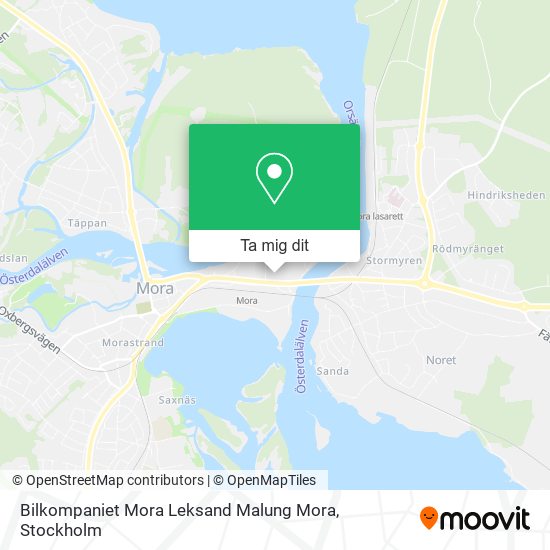 Bilkompaniet Mora Leksand Malung Mora karta