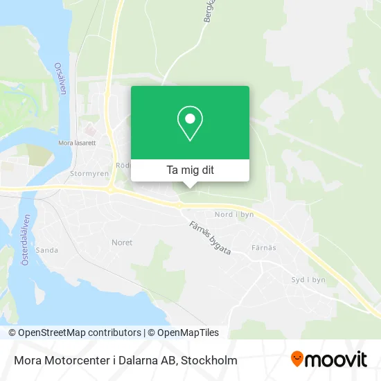 Mora Motorcenter i Dalarna AB karta