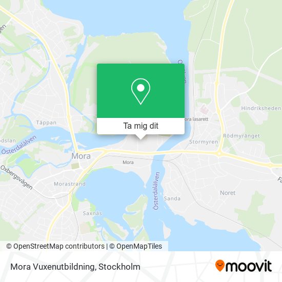 Mora Vuxenutbildning karta