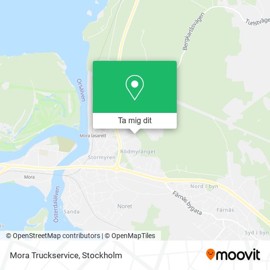 Mora Truckservice karta