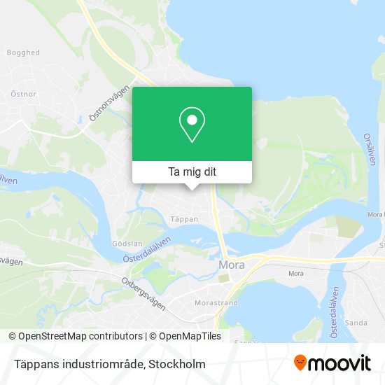 Täppans industriområde karta