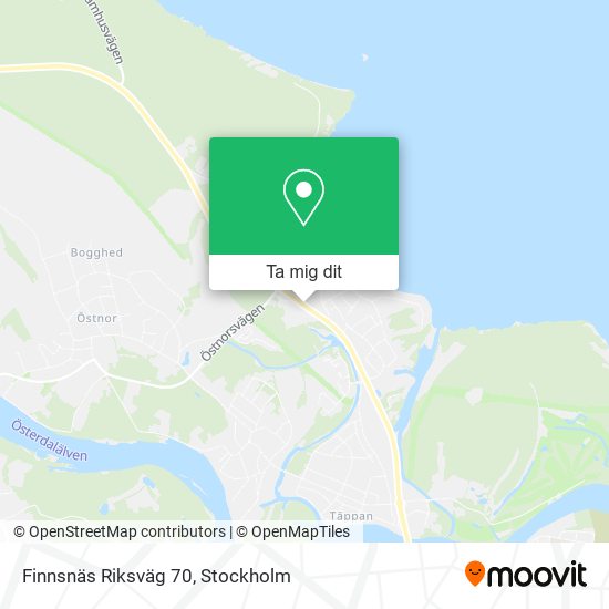 Finnsnäs Riksväg 70 karta