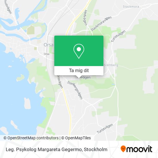 Leg. Psykolog Margareta Gegermo karta