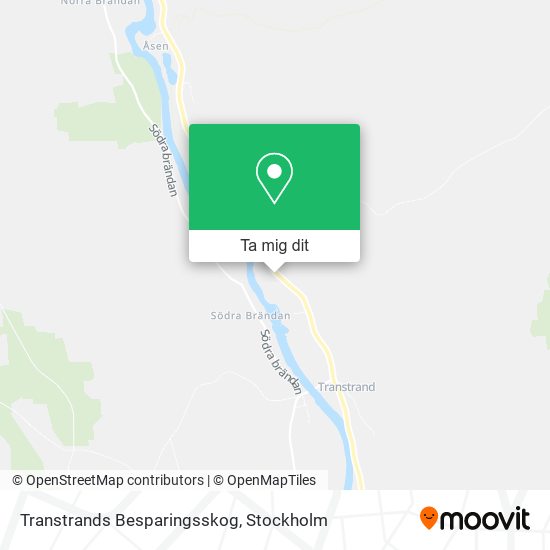 Transtrands Besparingsskog karta