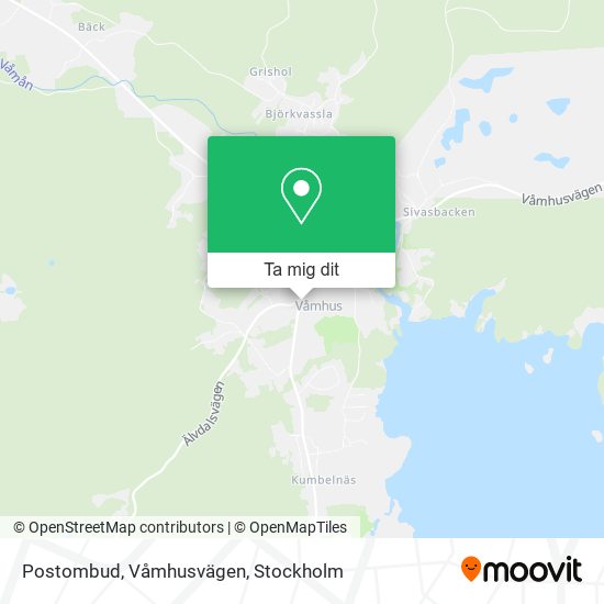 Postombud, Våmhusvägen karta