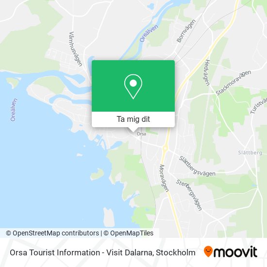 Orsa Tourist Information - Visit Dalarna karta