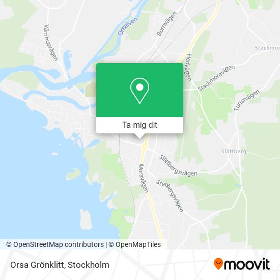 Orsa Grönklitt karta