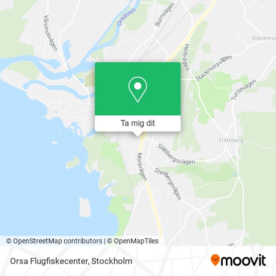 Orsa Flugfiskecenter karta