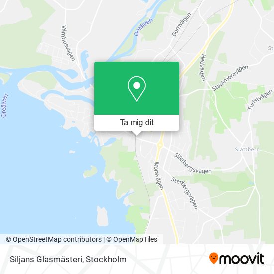 Siljans Glasmästeri karta