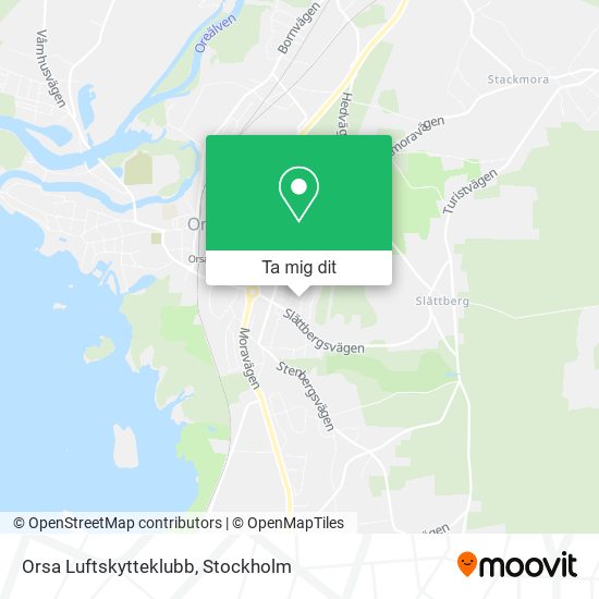 Orsa Luftskytteklubb karta