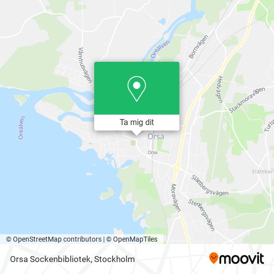 Orsa Sockenbibliotek karta
