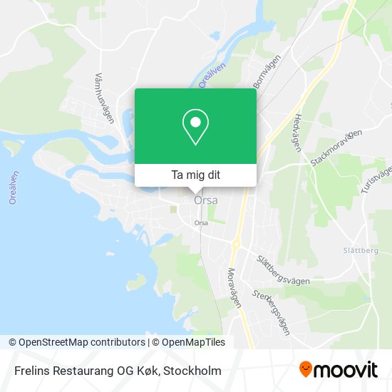 Frelins Restaurang OG Køk karta