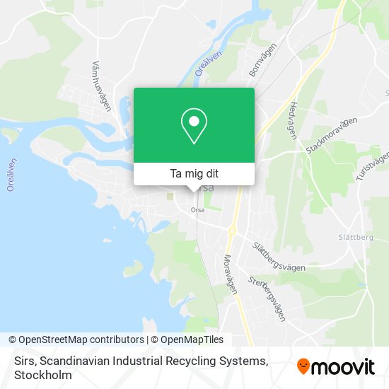 Sirs, Scandinavian Industrial Recycling Systems karta
