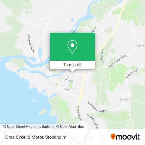 Orsa Cykel & Motor karta