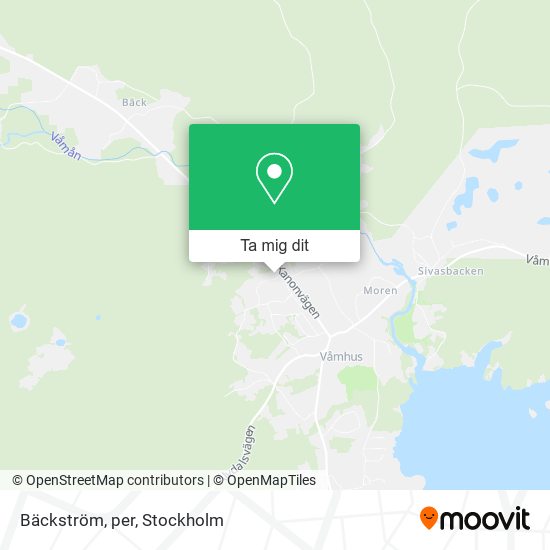 Bäckström, per karta