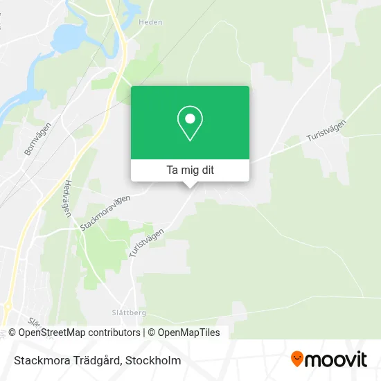 Stackmora Trädgård karta