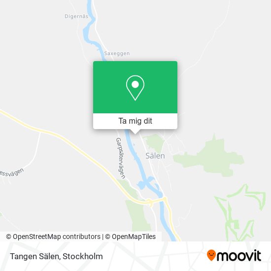 Tangen Sälen karta