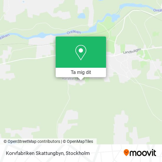 Korvfabriken Skattungbyn karta