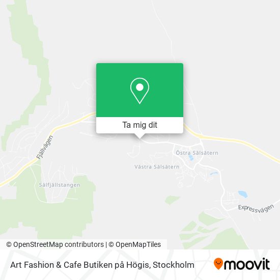 Art Fashion & Cafe Butiken på Högis karta