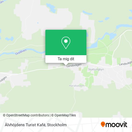 Älvhöjdens Turist Kafé karta