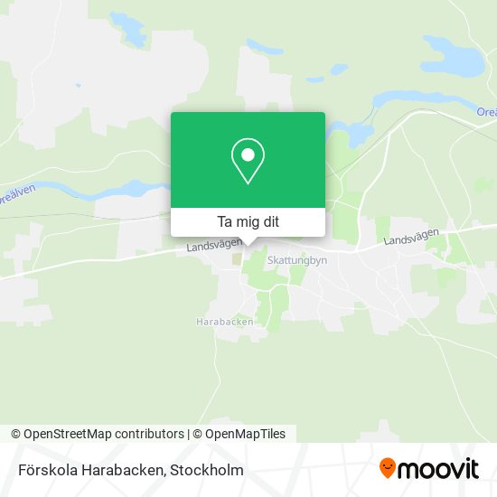 Förskola Harabacken karta