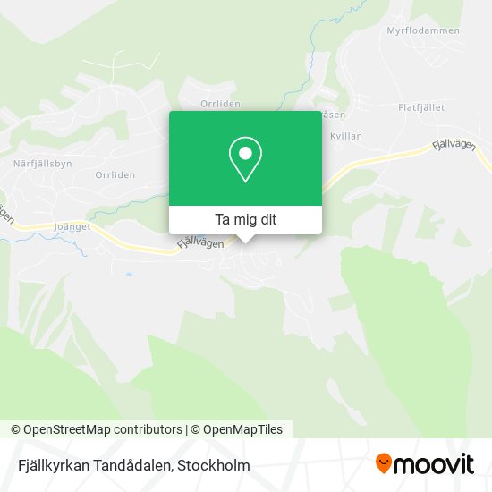 Fjällkyrkan Tandådalen karta