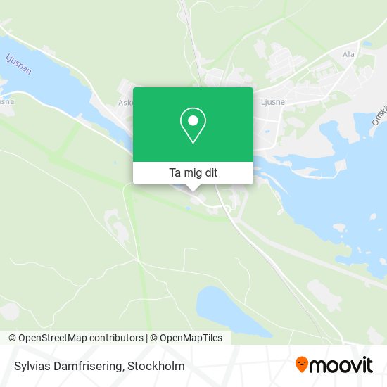 Sylvias Damfrisering karta