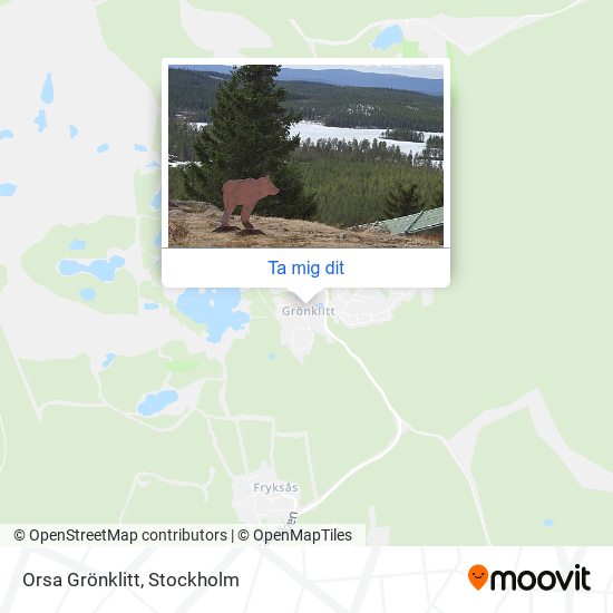 Orsa Grönklitt karta