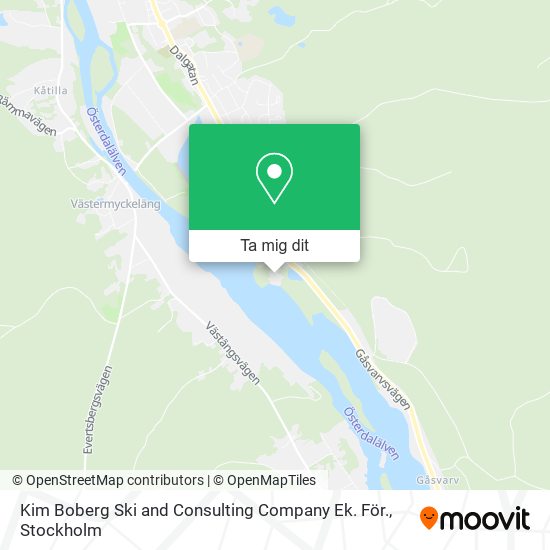 Kim Boberg Ski and Consulting Company Ek. För. karta
